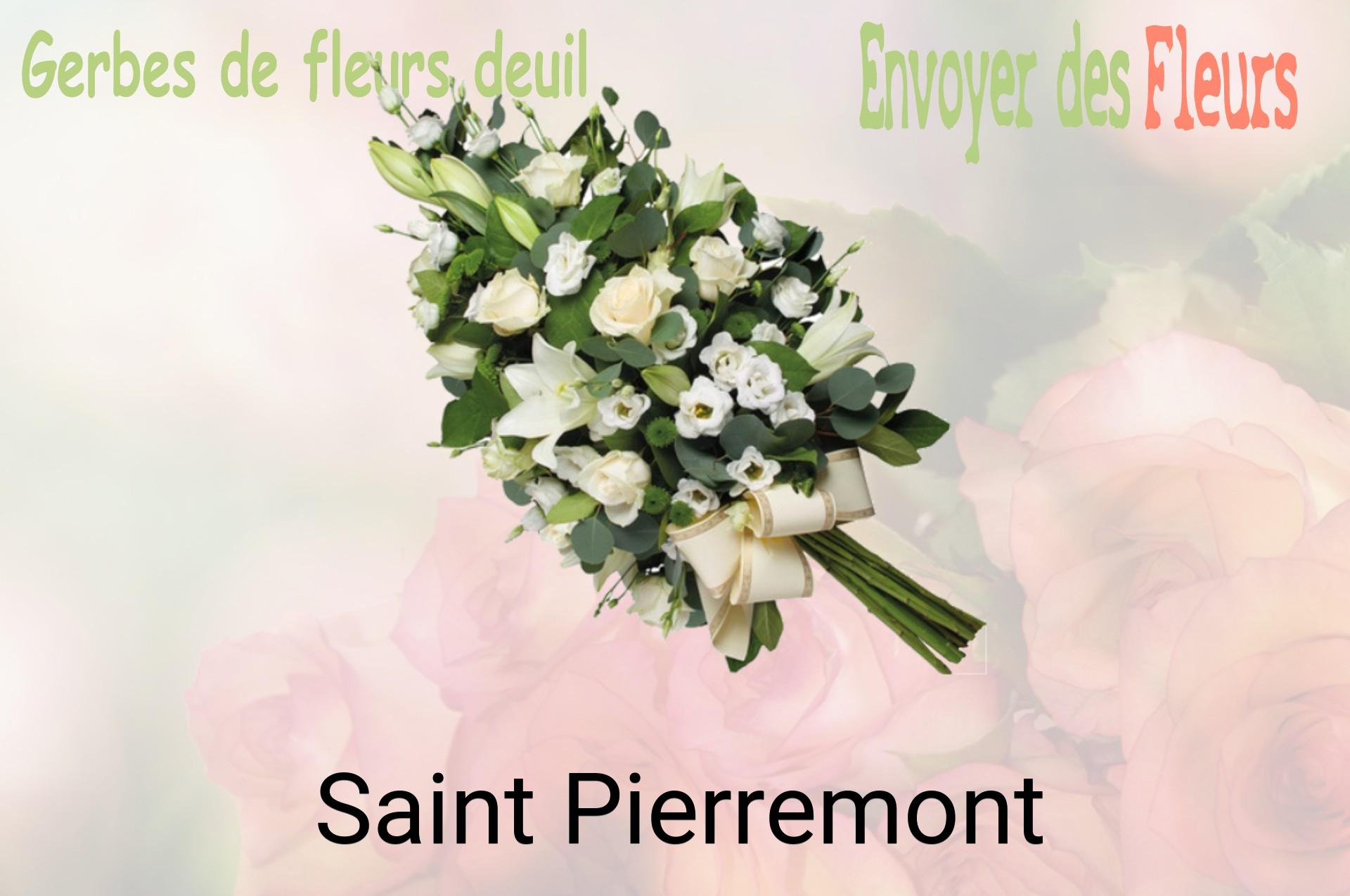 Gerbe de fleurs de deuil livrée à Saint-Pierremont